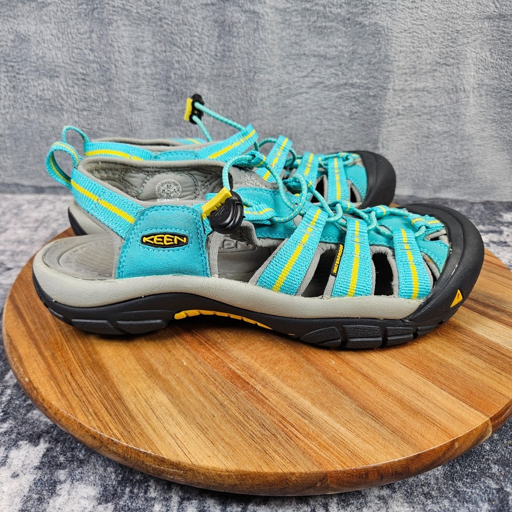 Keen Newport H2 Sandals Women 8.5 Turquoise Waterproof Hiking Outdoor Gorpcore